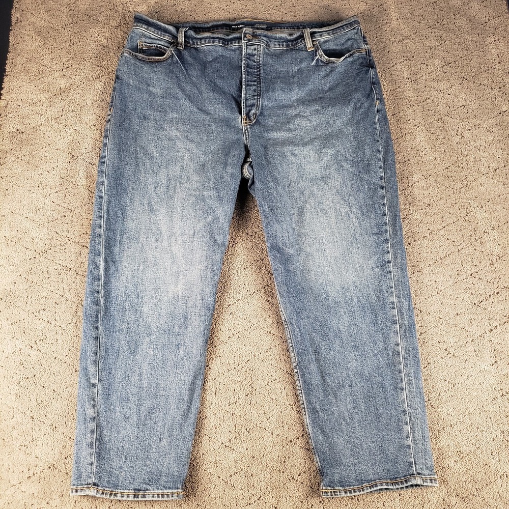 Old Navy Jeans‎ Womens 22 Blue Sky Hi Straight Mary Jo Button Fly Medium Wash